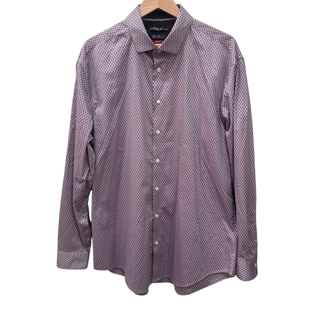 Kenneth Cole New York Purple button down men’s Dress Shirt
